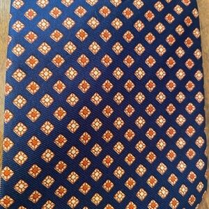 Briar Pride Of England Mens Navy Geometric Necktie Tie 56”
